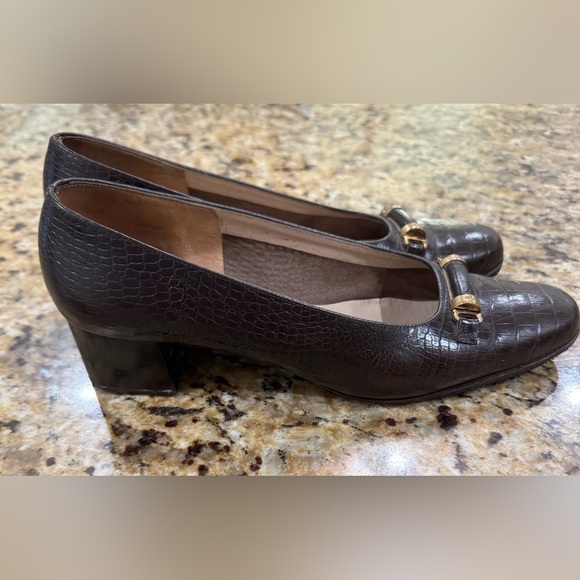 Salvatore Ferragamo Dark Brown Flats - Picture 4 of 6